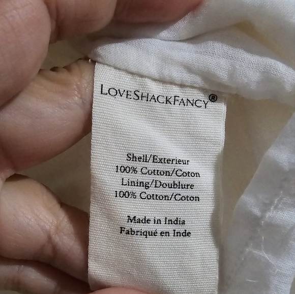 EUC LoveShackFancy Daffodil Smocked Waist Tiered Skirt size size S - Picture 6 of 7